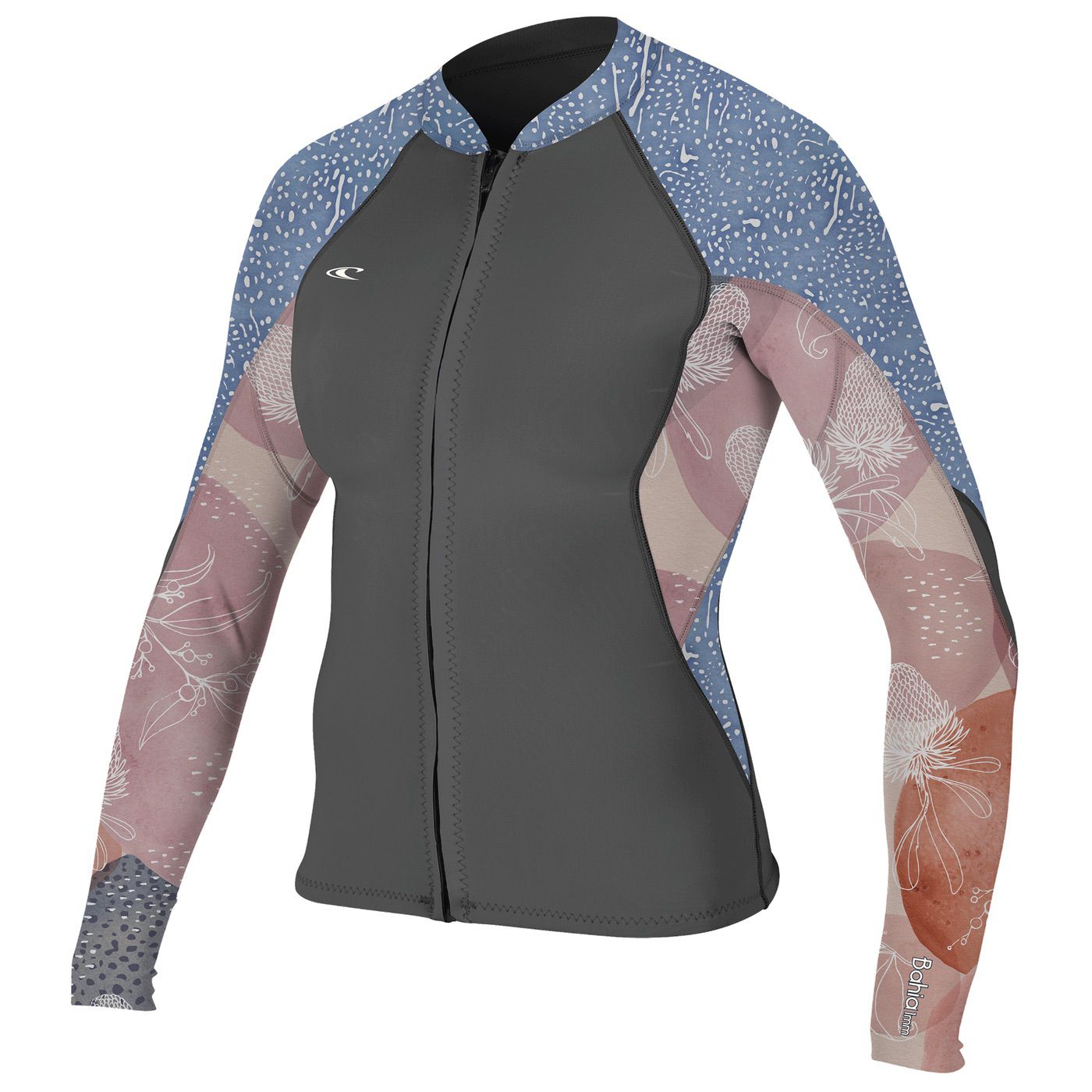 1/0.5mm Jacket Womens O'Neill Bahia wetsuit - Graph/DesertBlm/DriftBlu