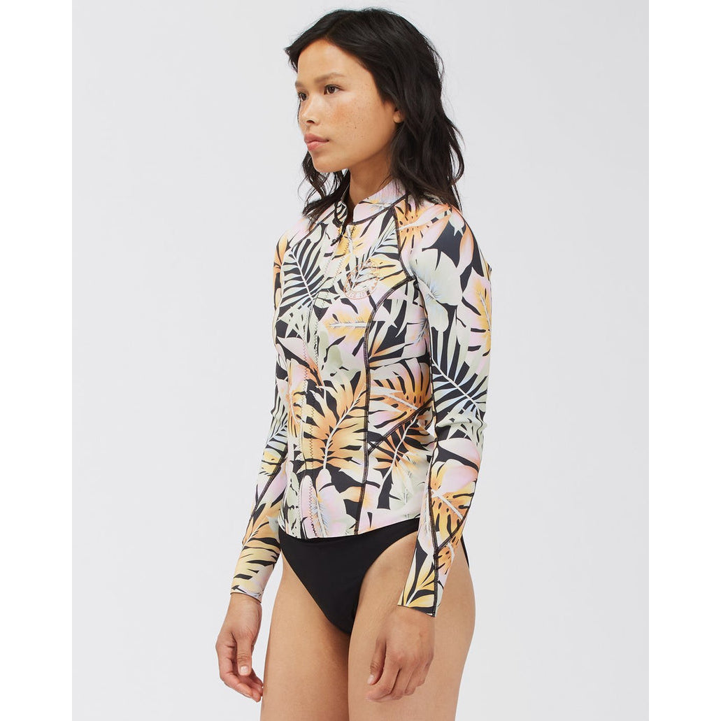 1mm Women's Billabong Peeky Wetsuit Jacket - Paradise Black - KVD6