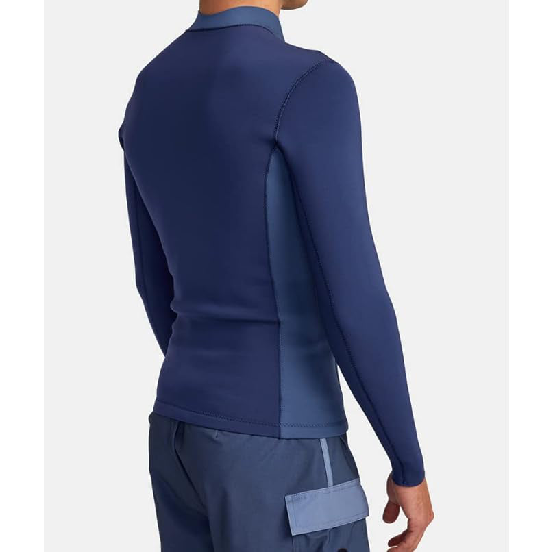 2mm Mens RVCA Balance Front Zip Wetsuit Jacket - Navy **1-2 WEEKS ๐**