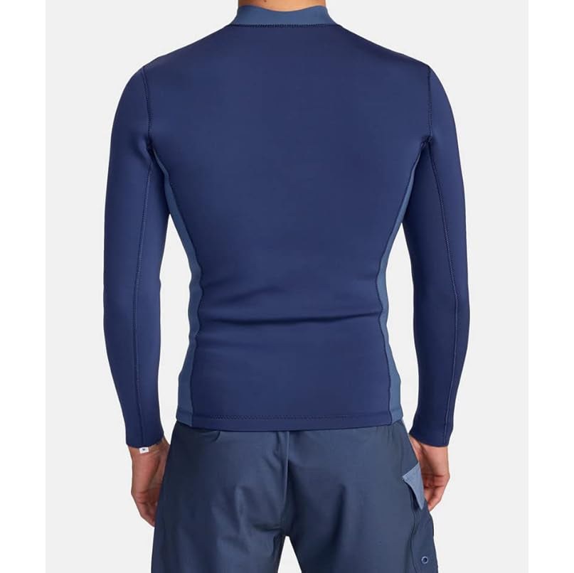 2mm Mens RVCA Balance Front Zip Wetsuit Jacket - Navy **1-2 WEEKS ๐**
