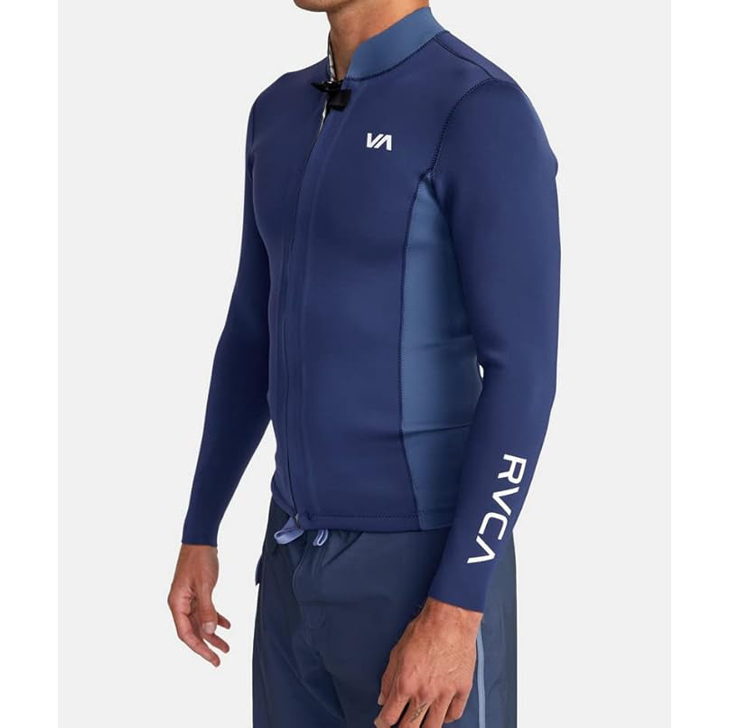 2mm Mens RVCA Balance Front Zip Wetsuit Jacket - Navy **1-2 WEEKS ๐**