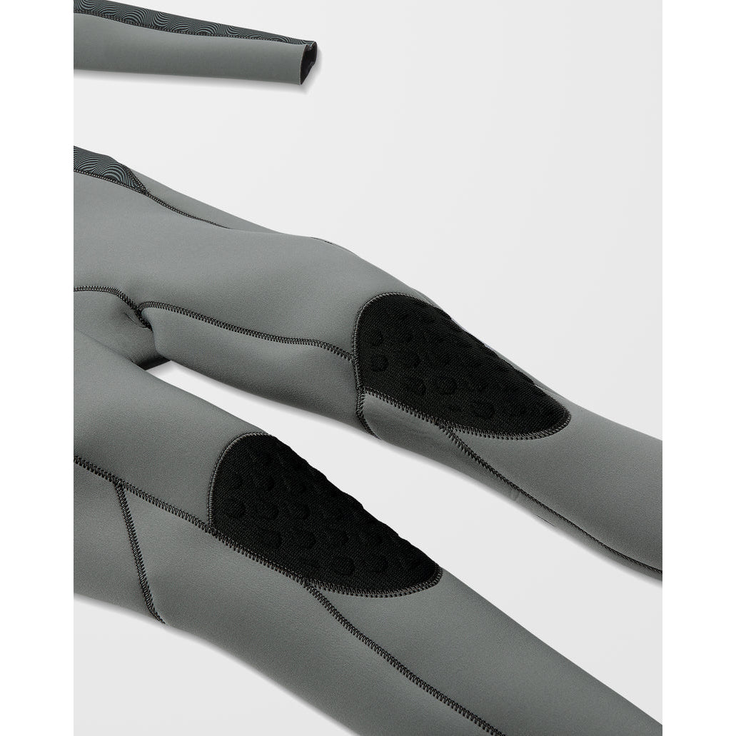 3/2 Boys Volcom Long Sleeve Chest Zip Full Wetsuit - Charcoal