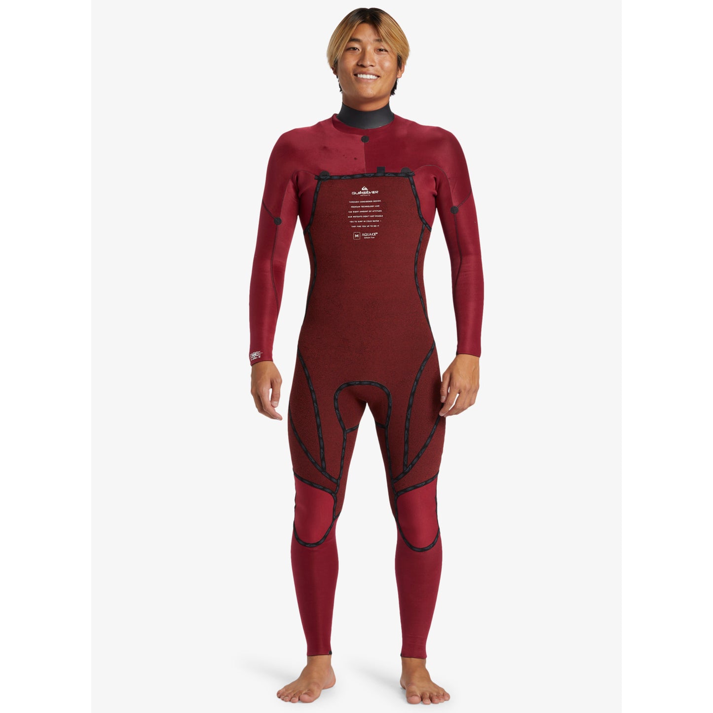 3/2 Mens Quiksilver Mercury Chest-Zip GBS Wetsuit - Black **1-2 WEEKS 🚚**