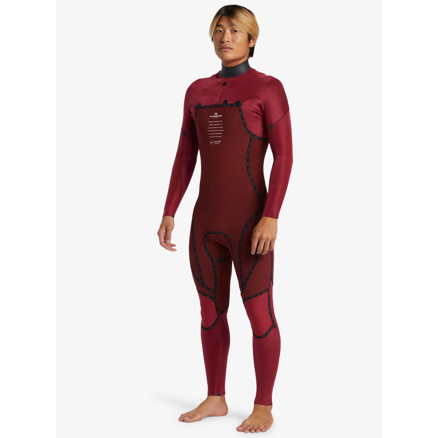3/2 Mens Quiksilver Mercury Chest-Zip GBS Wetsuit - Black **1-2 WEEKS 🚚**