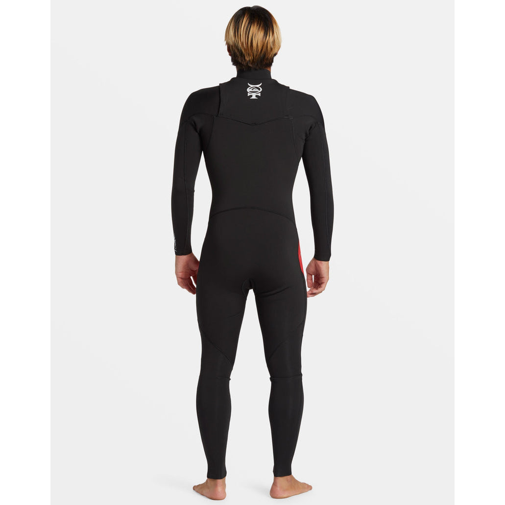 3/2 Mens Quiksilver Mercury Chest-Zip GBS Wetsuit - High Risk Red **1-2 WEEKS 🚚**