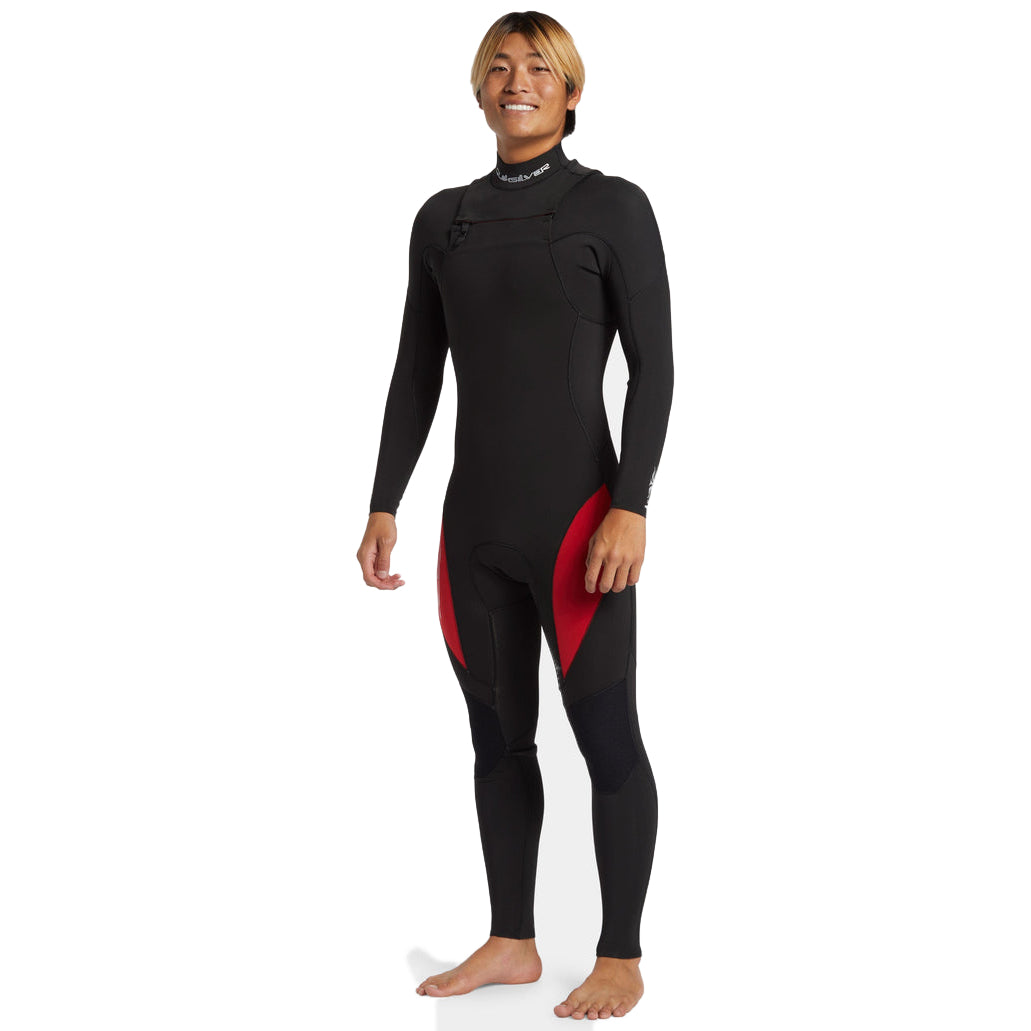 3/2 Mens Quiksilver Mercury Chest-Zip GBS Wetsuit - High Risk Red **1-2 WEEKS 🚚**