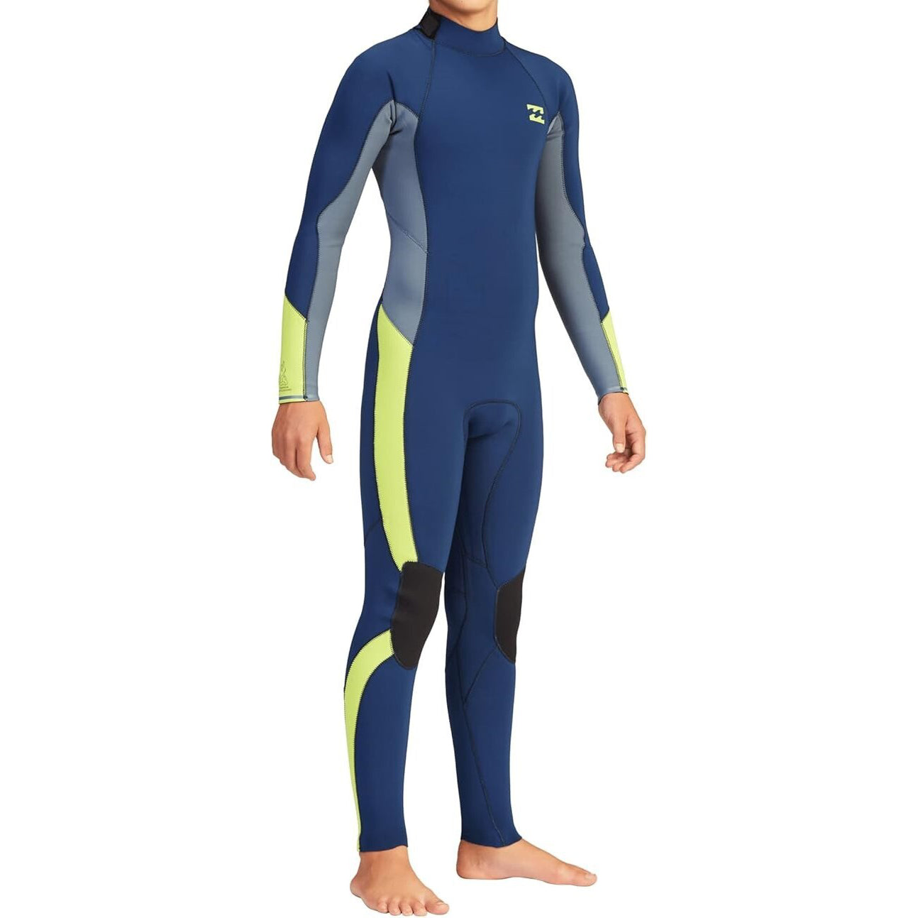 3/2 Youth Billabong Absolute Back-Zip Wetsuit - NVY **1-2 WEEKS 🚚**