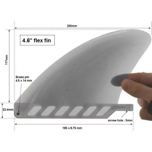 4.6" Mid Profile Findestructable Flex Fin & Toolless Screw
