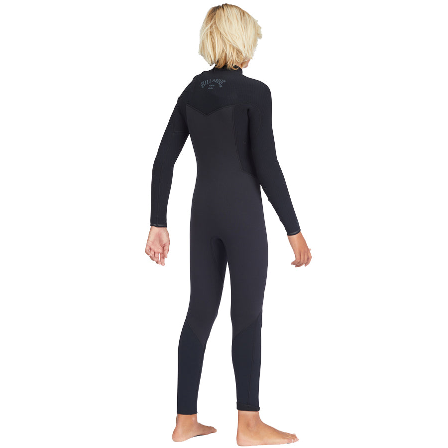 4/3 Boys Billabong Revolution Front Zip Full Wetsuit Black **1-2 WEEKS 🚚**