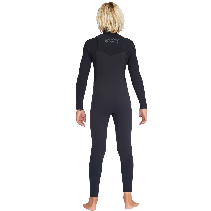 4/3 Boys Billabong Revolution Front Zip Full Wetsuit Black **1-2 WEEKS 🚚**