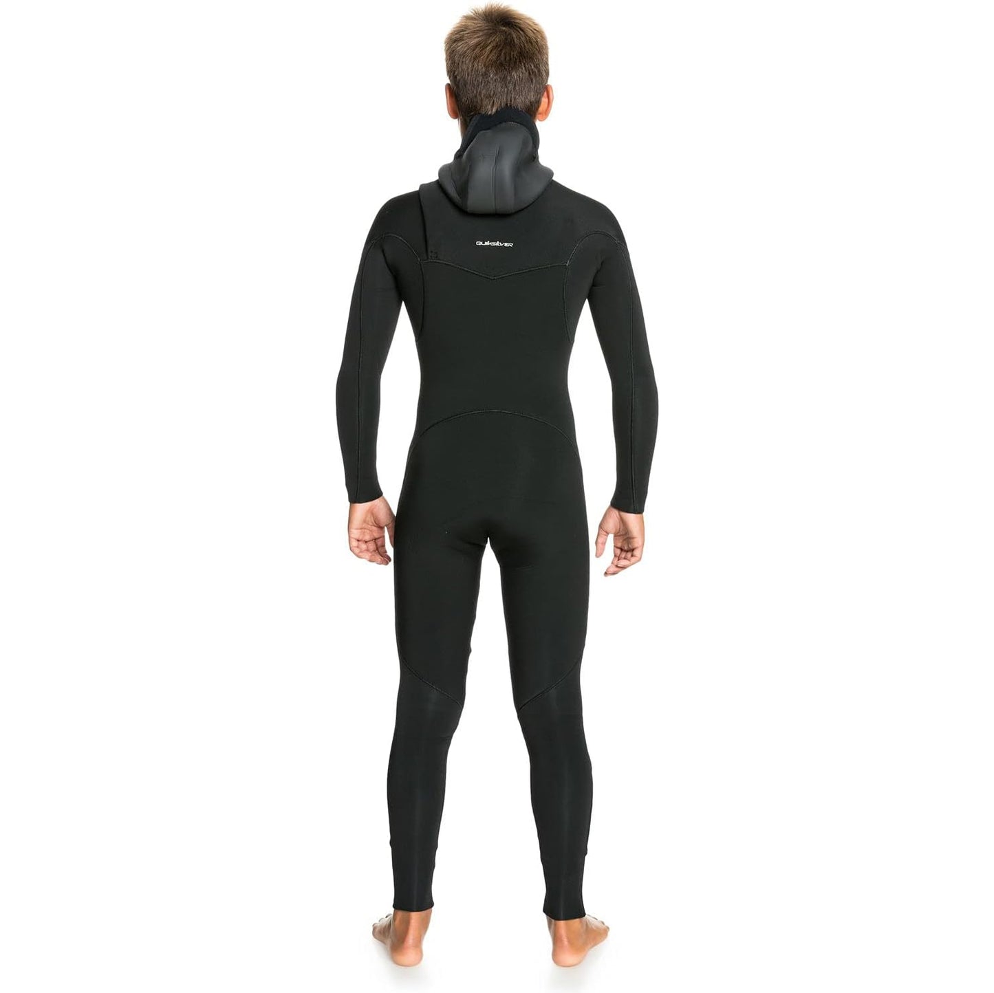 4/3 Boys Quiksilver Sessions Chest Zip Hooded Wetsuit **1-2 WEEKS 🚚**