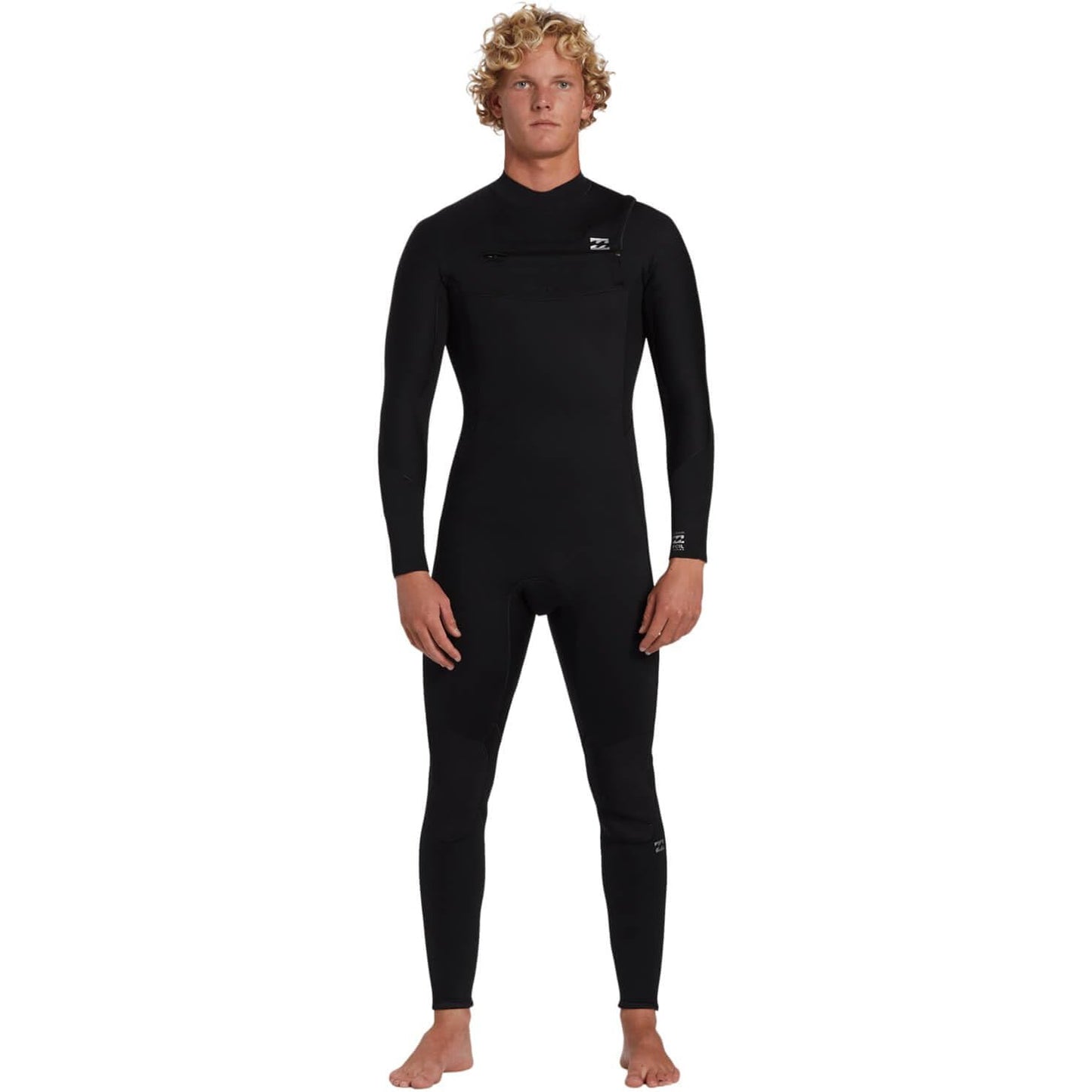 4/3 Mens Billabong Foil Chest Zip Full Wetsuit Black **1-2 WEEKS 🚚**