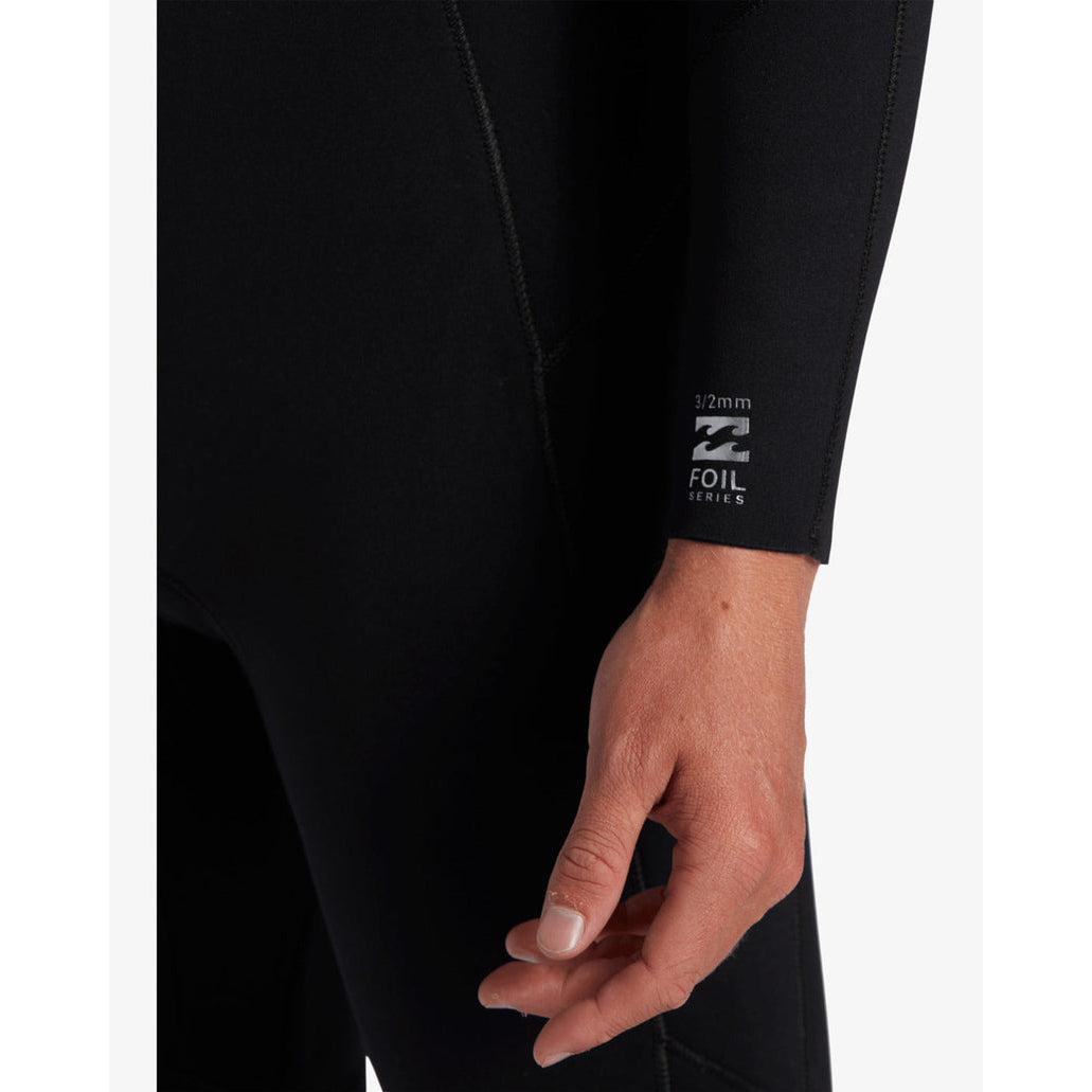 4/3 Mens Billabong Foil Chest Zip Full Wetsuit Black **1-2 WEEKS 🚚**