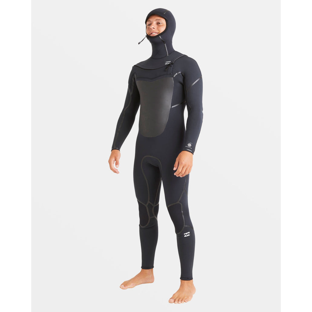 5/4 Mens Billabong Absolute Natural+ Upcycler Welded Chest Zip Hooded Wetsuit **1-2 WEEKS š**