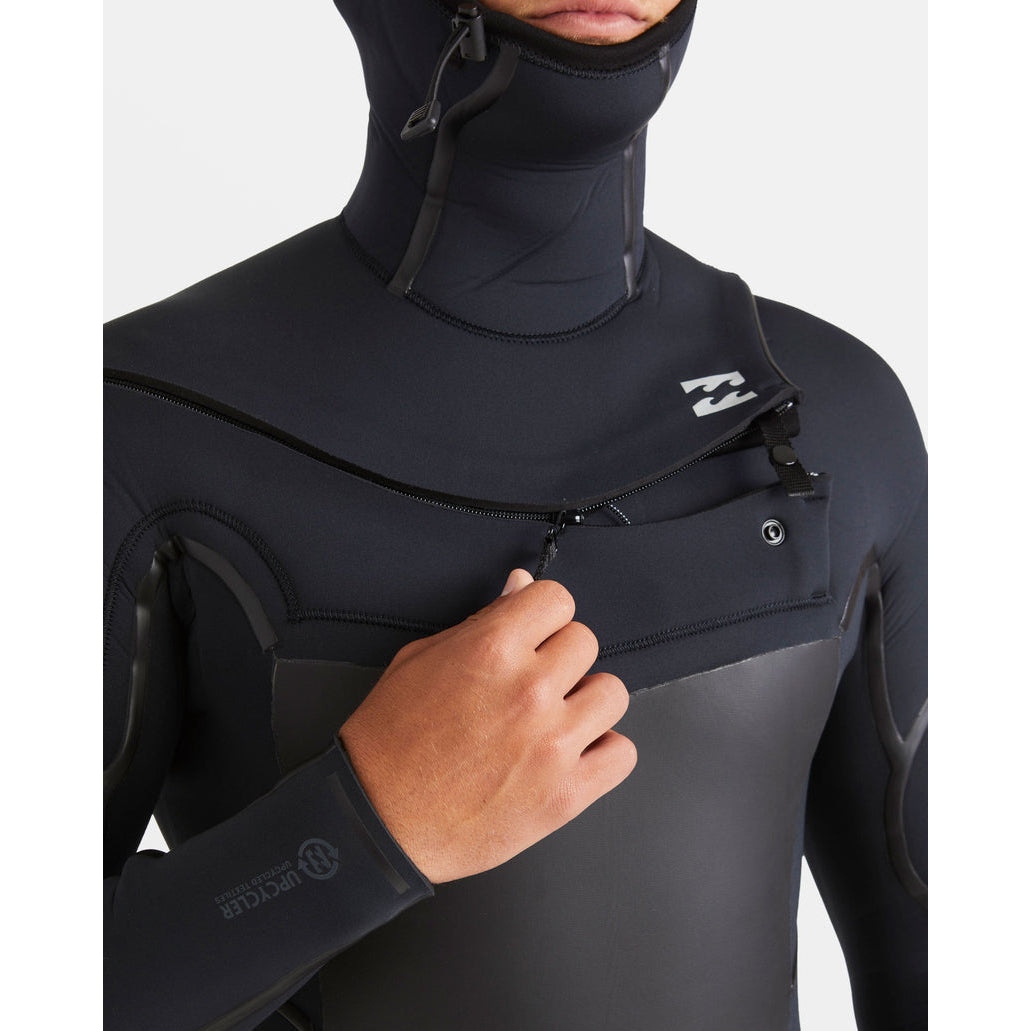 5/4 Mens Billabong Absolute Natural+ Upcycler Welded Chest Zip Hooded Wetsuit **1-2 WEEKS š**