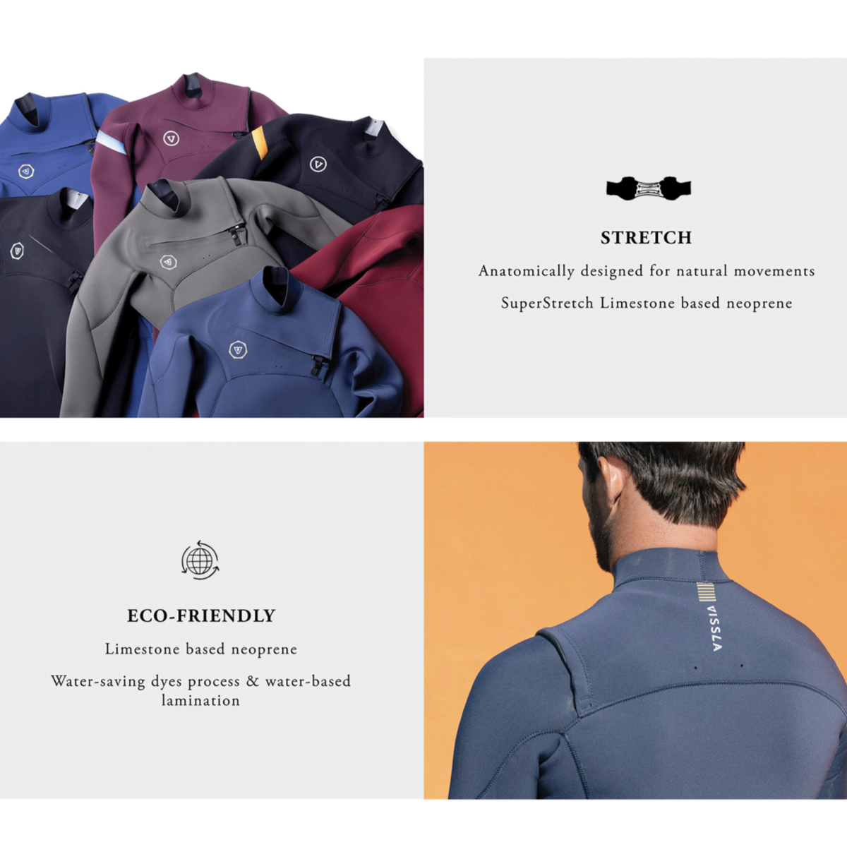 6/5 Mens Vissla 7 SEAS Hooded Full Suit - Newer model