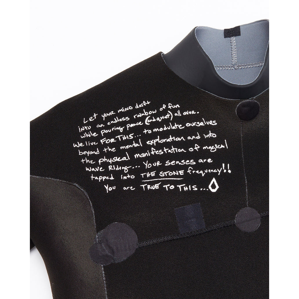2mm Big Boys Volcom Modulator Chest Zip Long Sleeve Springsuit - Charcoal