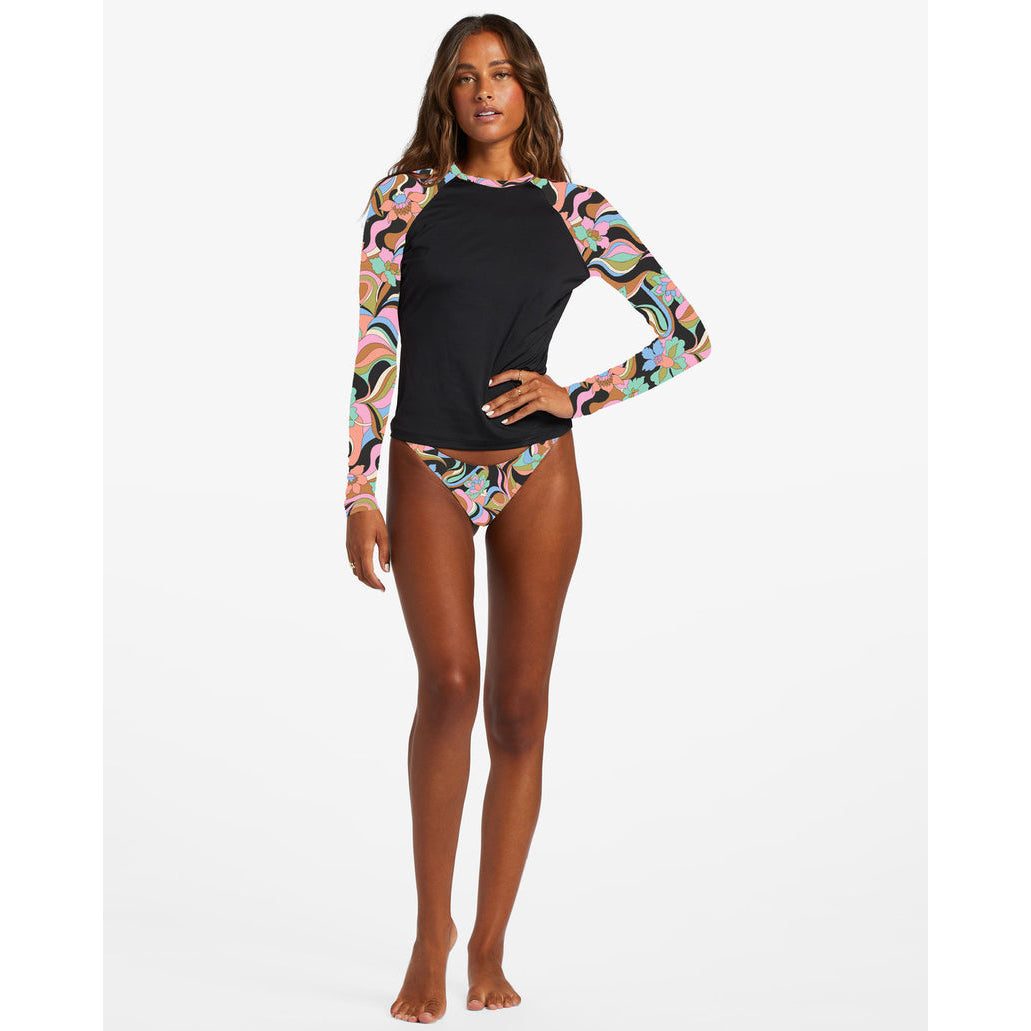 Billabong - Don't Trip Long Sleeve UPF 50 Rashguard - Black Pebble