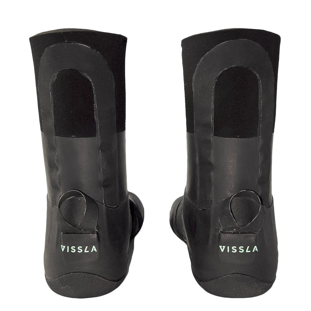 Booties 7mm Vissla North Seas Dipped Round Toe Bootie - Black