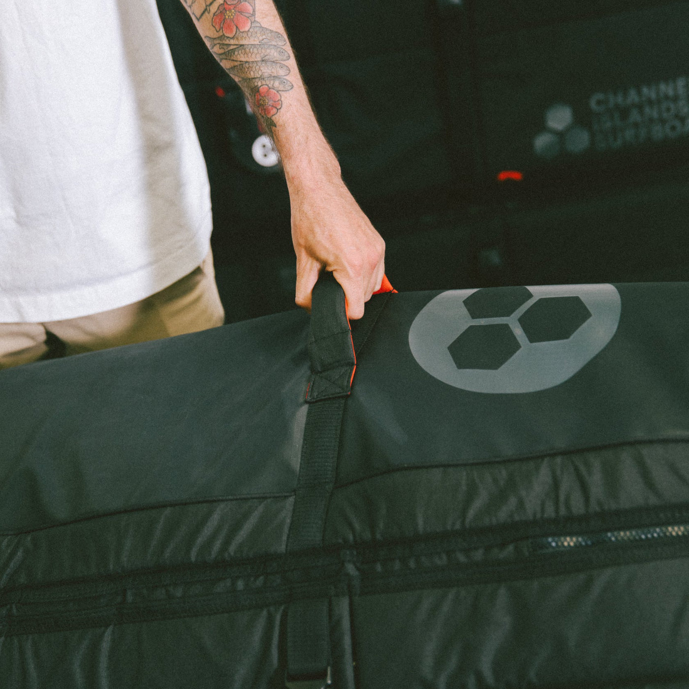 Channel Islands Board Cover - QUAD Wheeled TRAVELER BOARD Black