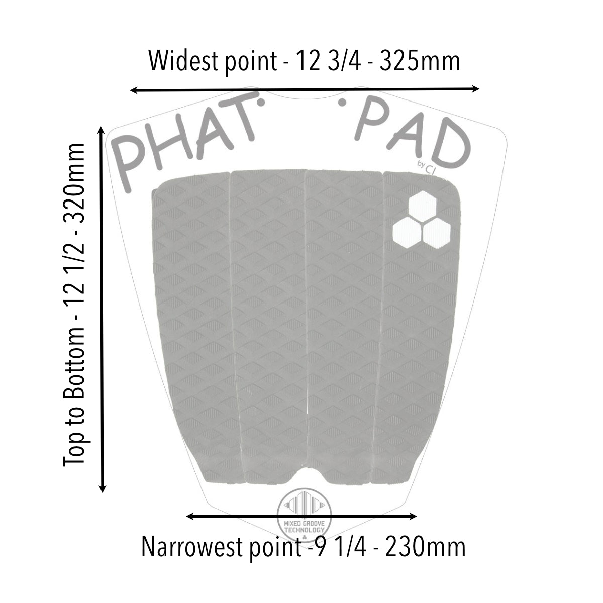 Deck pads - Channel Islands - CI Phat Pad Black