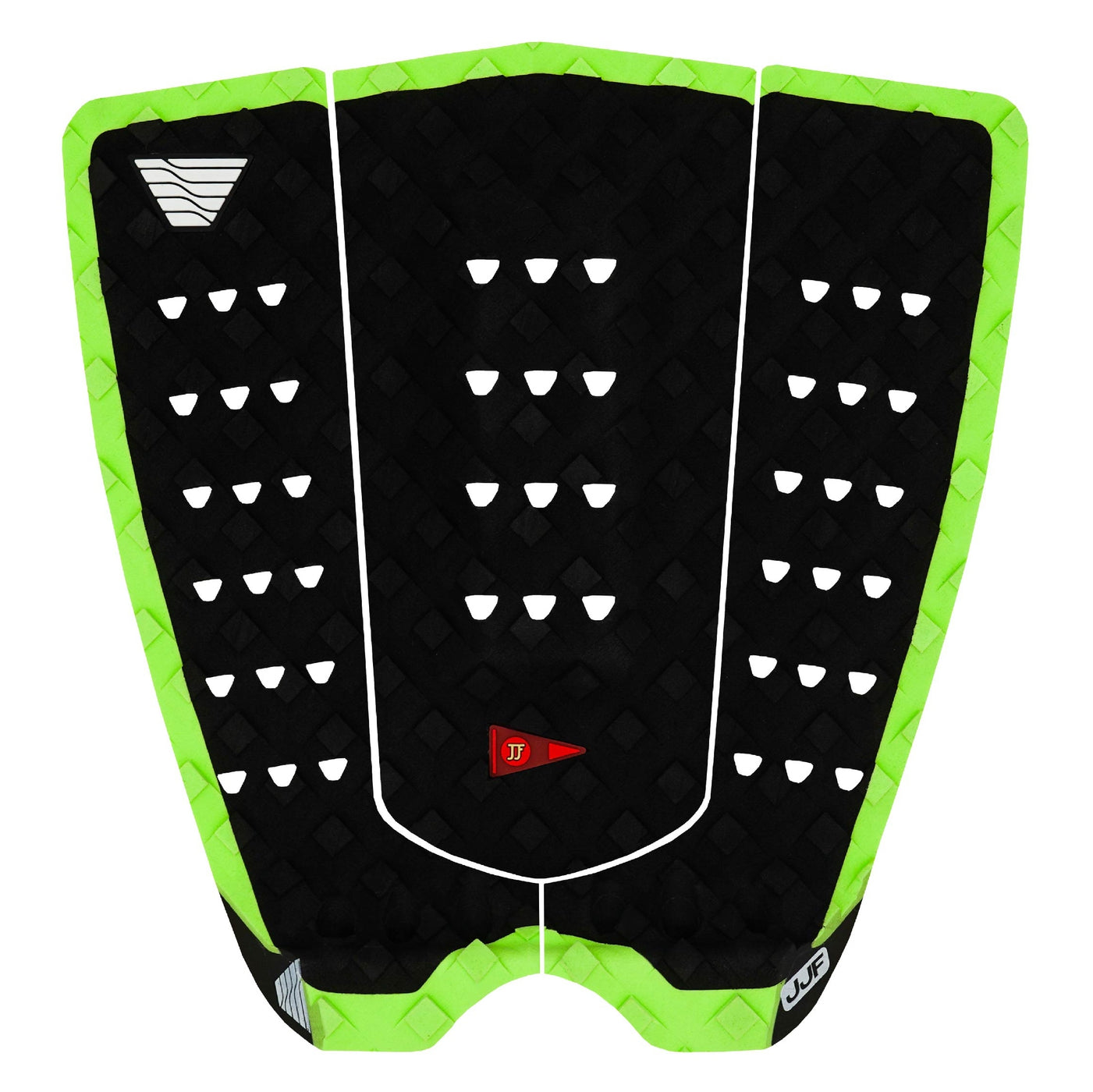 Deck pads - Veia - JJF Squash Tail Pro Pad - Night Hi Vis Green