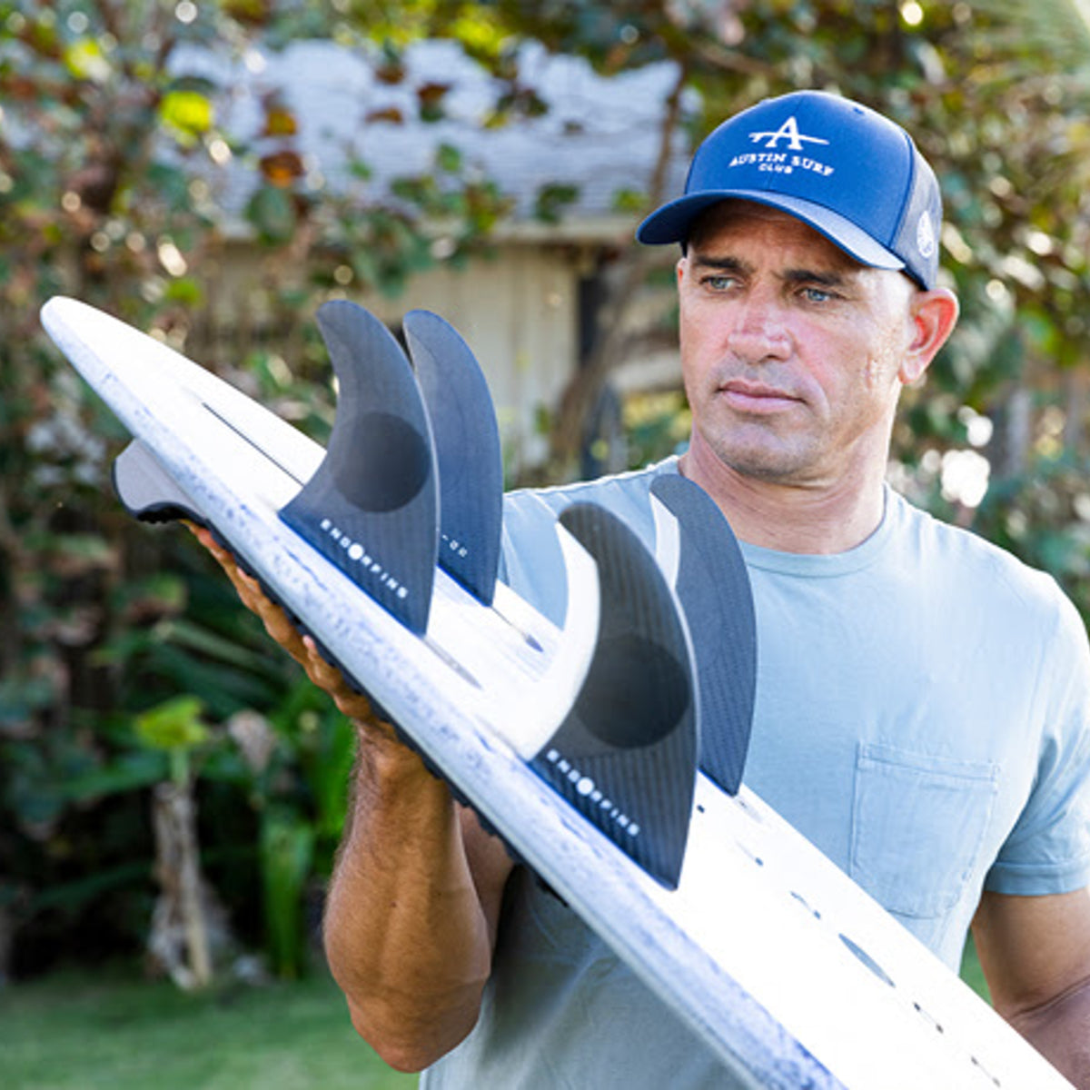 ENDORFINS 5 FIN - Slater KS1 5 Fin Medium 2 Tab - Black/White (SCREWS INTO FCS 2 FIN BOX)