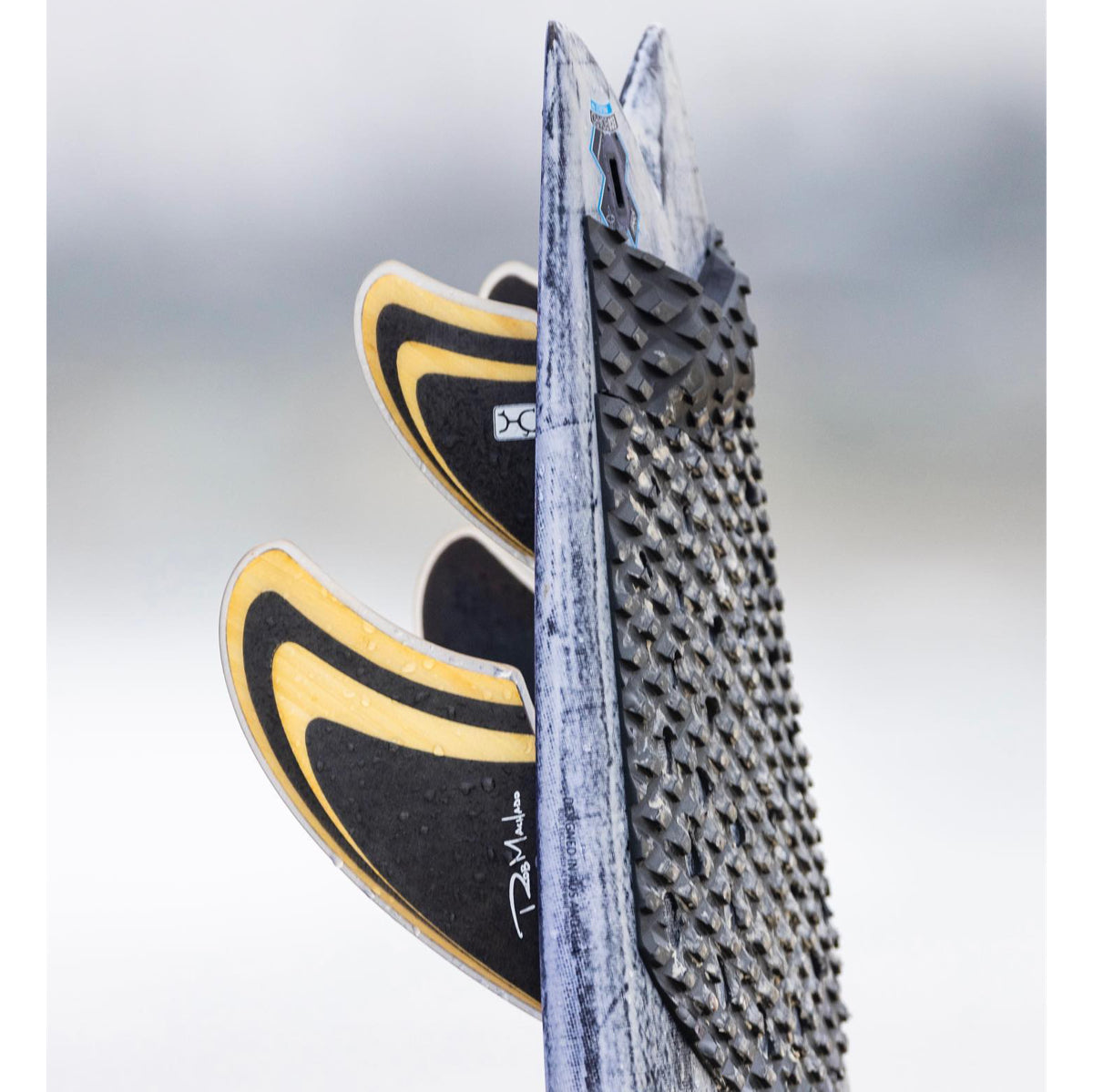 ENDORFINS QUAD - Machado Seaside Quad Fin - Bamboo/Black - Double Tab  (SCREWS INTO FCS2 FIN BOX)