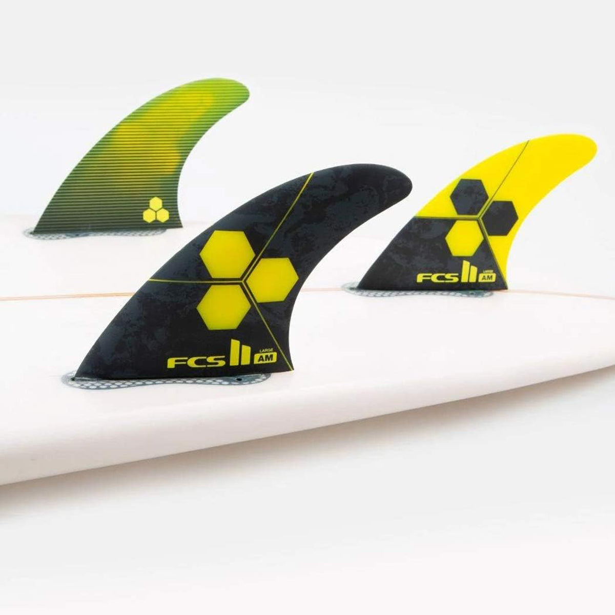 FCS II THRUSTER - AM PC Yellow Tri Fins - Large
