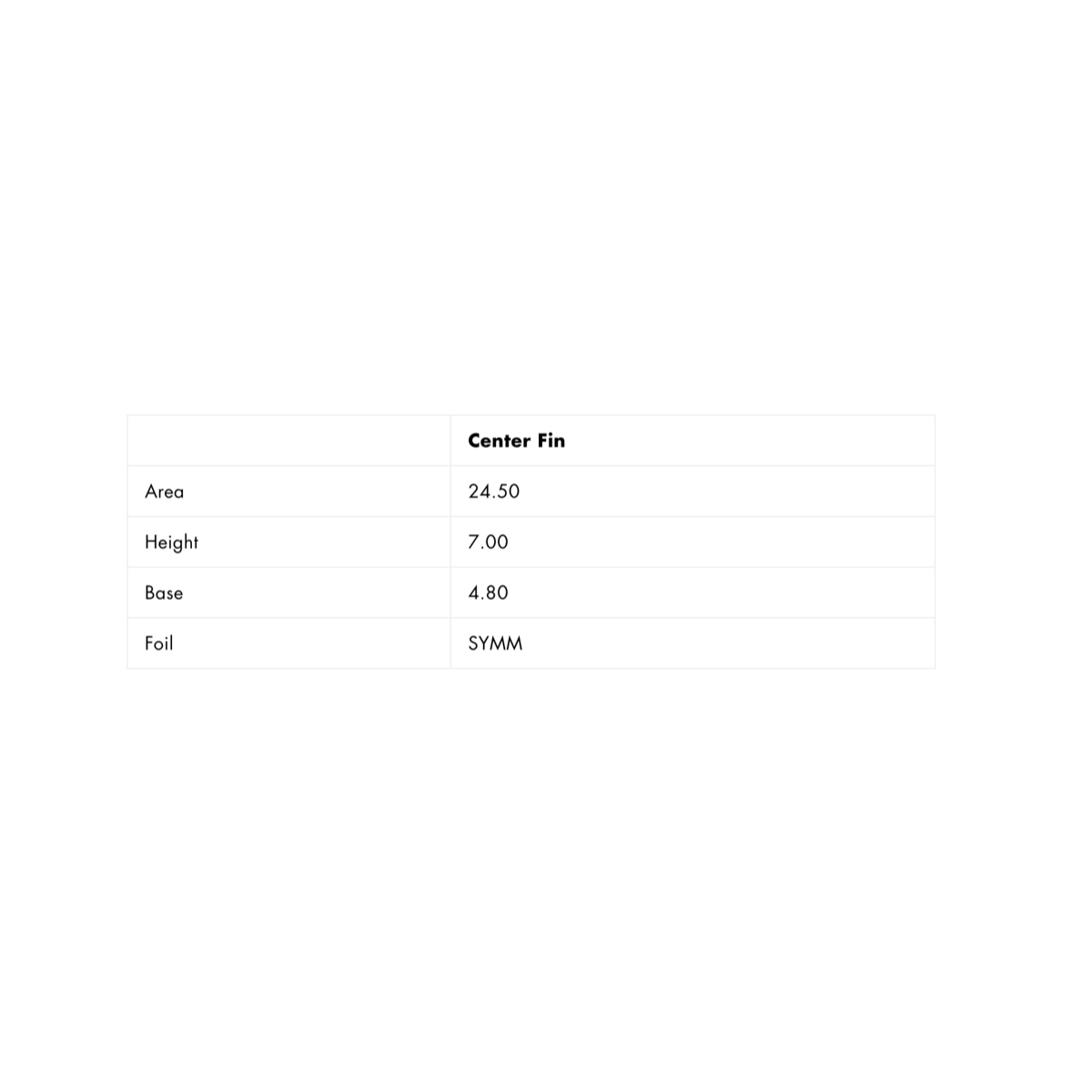 FUTURES - SINGLE - Performance 7.0 PG Fibreglass - Black/Grey