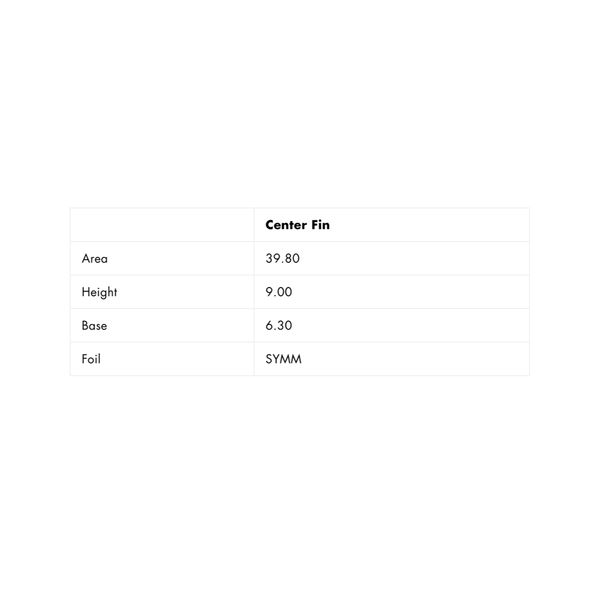 FUTURES - SINGLE - Performance 9.0 PG Fibreglass - Black/Grey