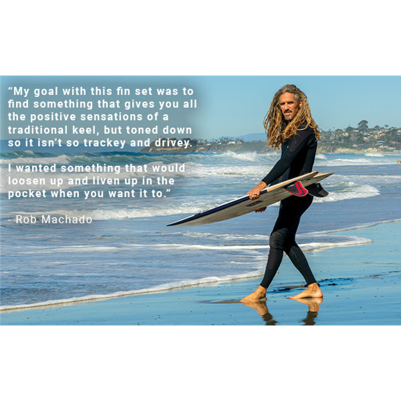 Endorfins TWIN - Machado Twin Keel single tab - Red / Black (SCREWS INTO FUTURES FIN BOX)