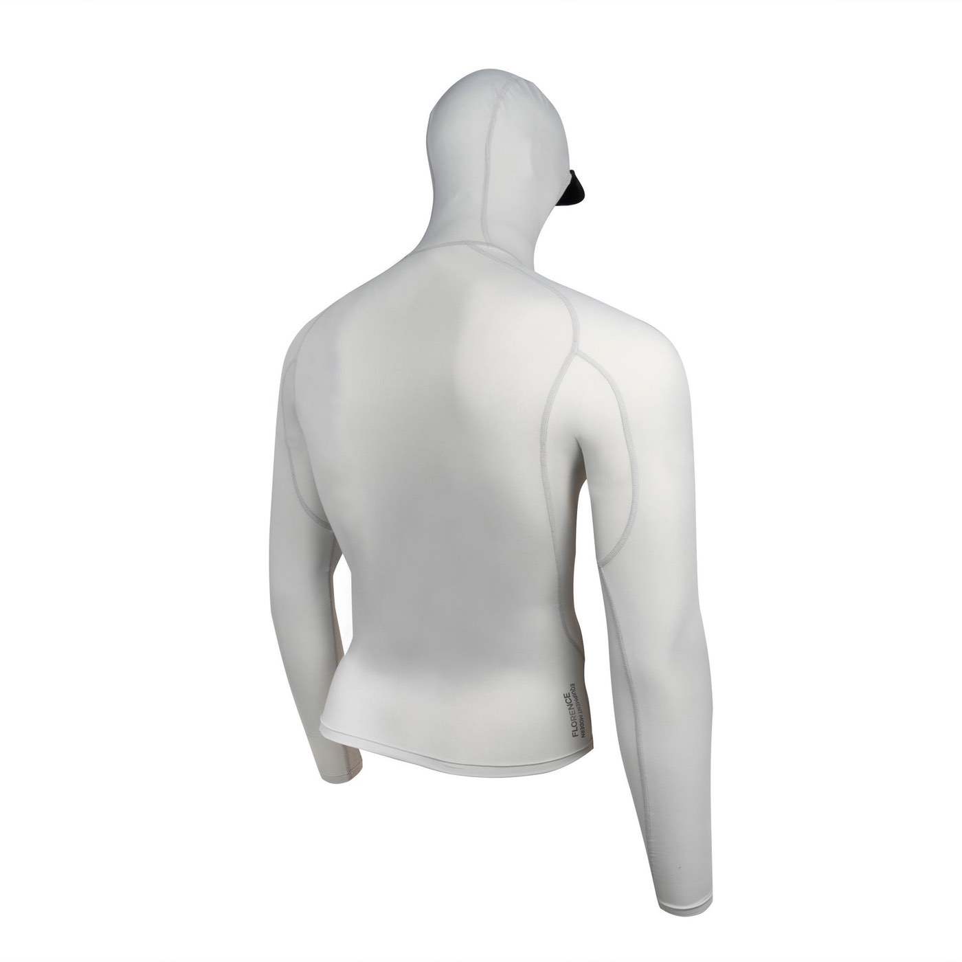 Florence Marine X Long Sleeve Hooded Rashguard Silver
