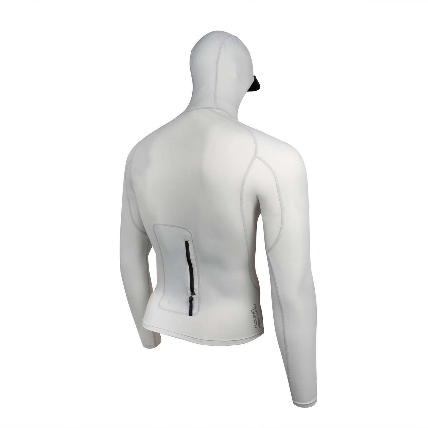Florence Marine X Long Sleeve Utility Pocket Hooded Rashguard - SILVER