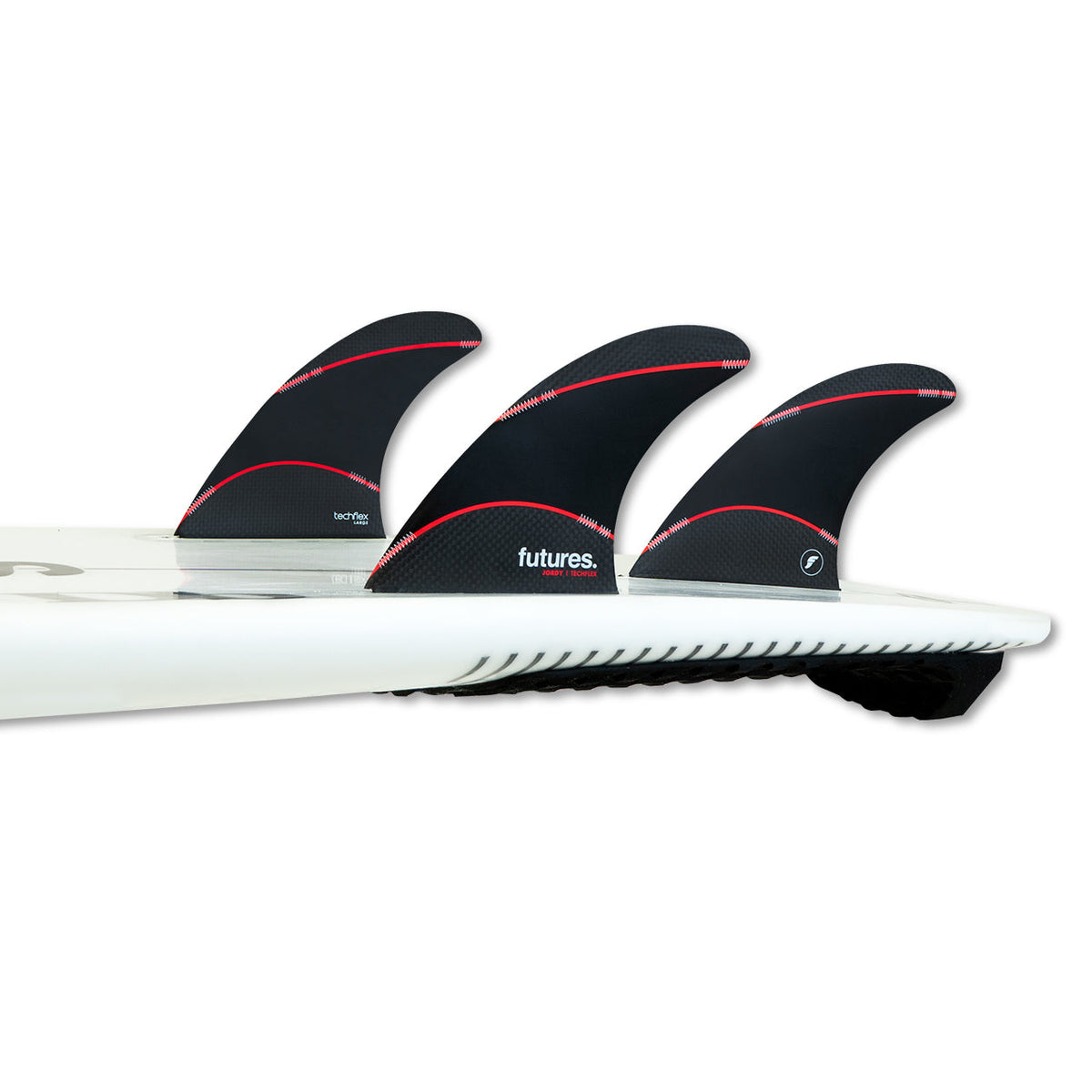 新品　futures Jordy Signature Texhflex (L) Futures - THRUSTER - Jordy Signature Techflex (L) Black/Red