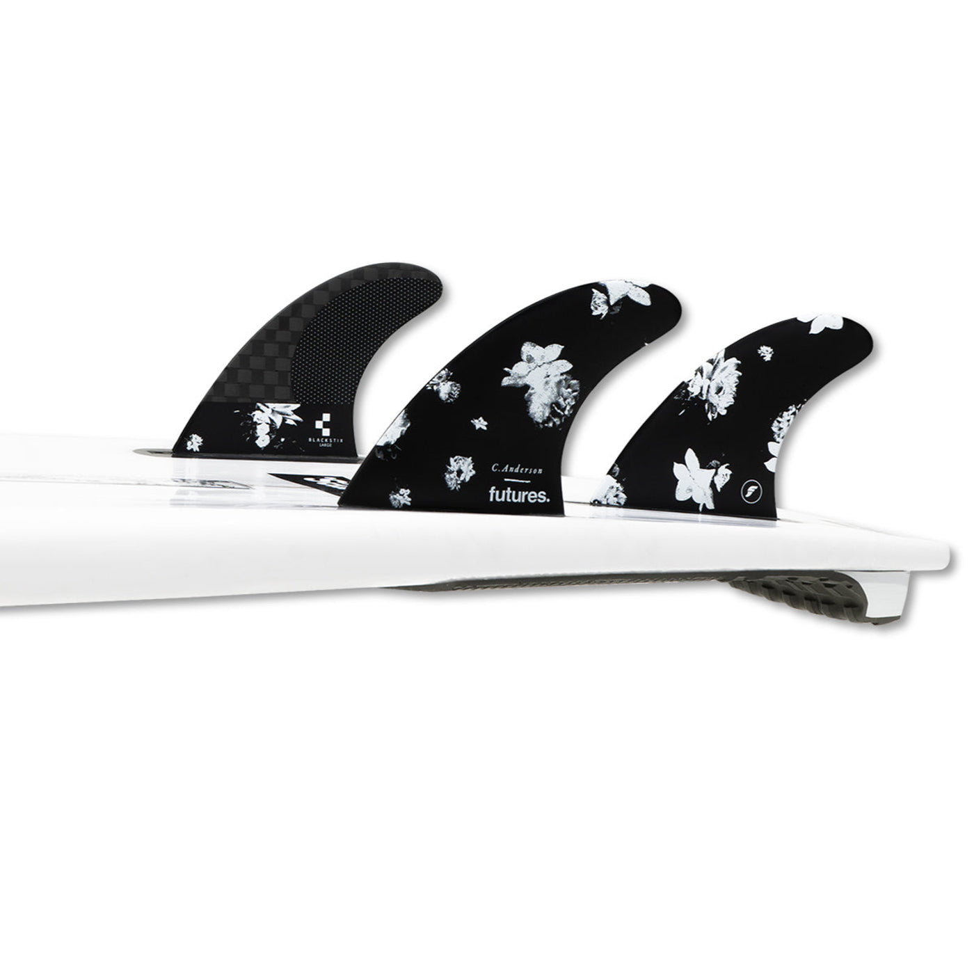 Futures - THRUSTER - Ando Blackstix Black (Large)