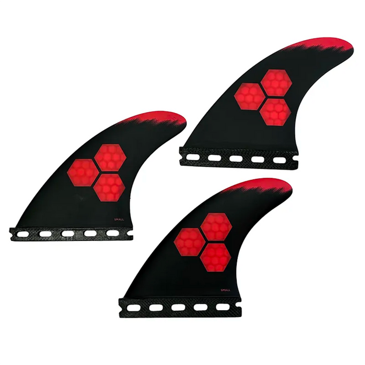 Futures THRUSTER - Channel Islands Fin Set TECH 1, 1 TAB, Red Small