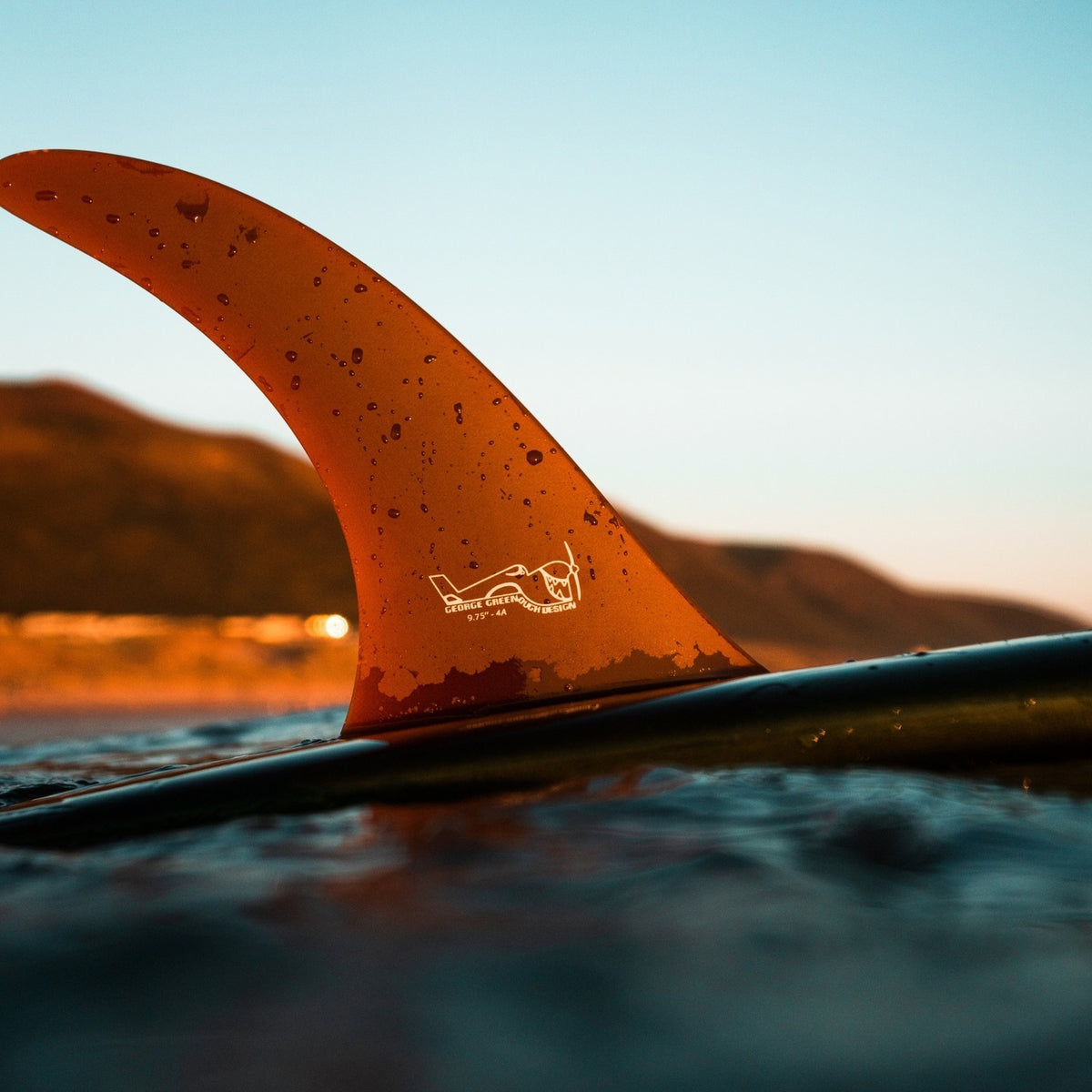 Greenough 4A Longboard Fin 7" - Red