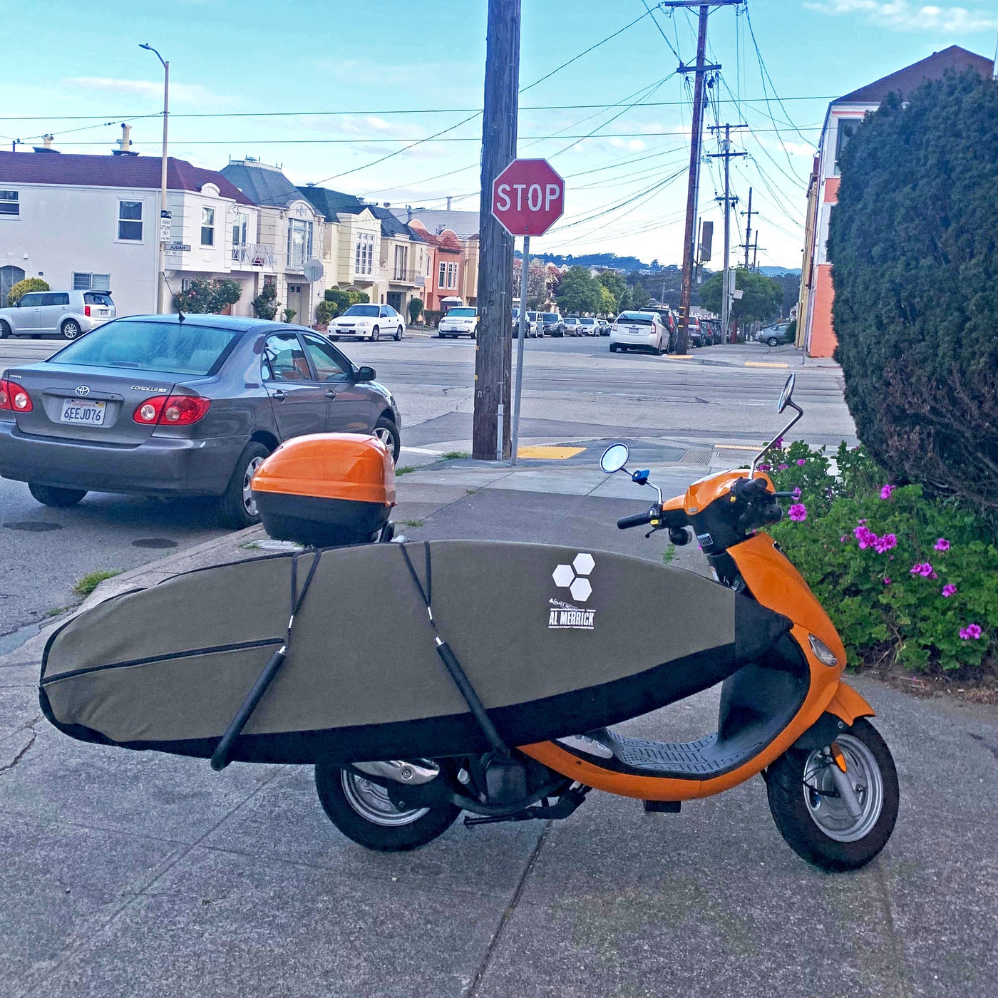 Bike Rack - Moved By Bikes Moped Board Rack