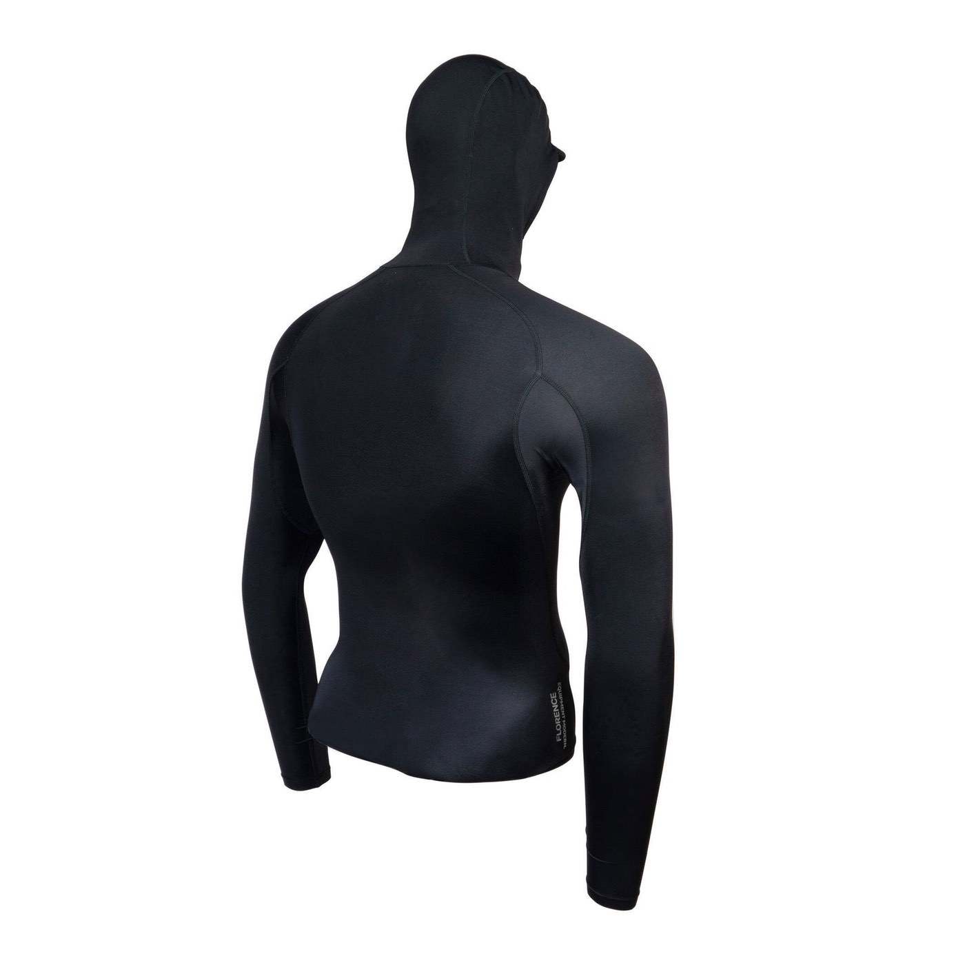 Florence Marine X Long Sleeve Hooded Rashguard Black