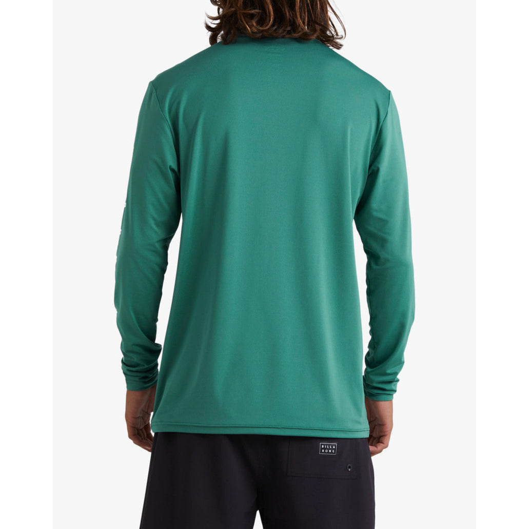 Men's Rash Guard - Billabong Unity Loose Fit Long Sleeve Surf Tee - Billiard