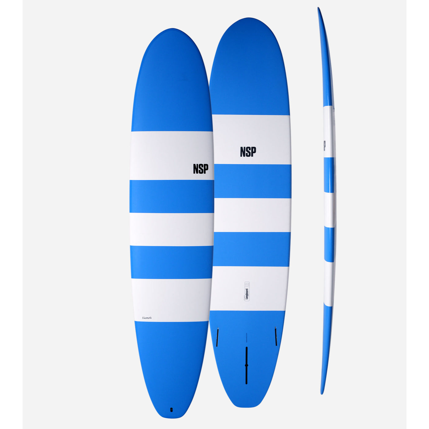 NSP Elements HDT Longboard 10' Blue Stripes Futures
