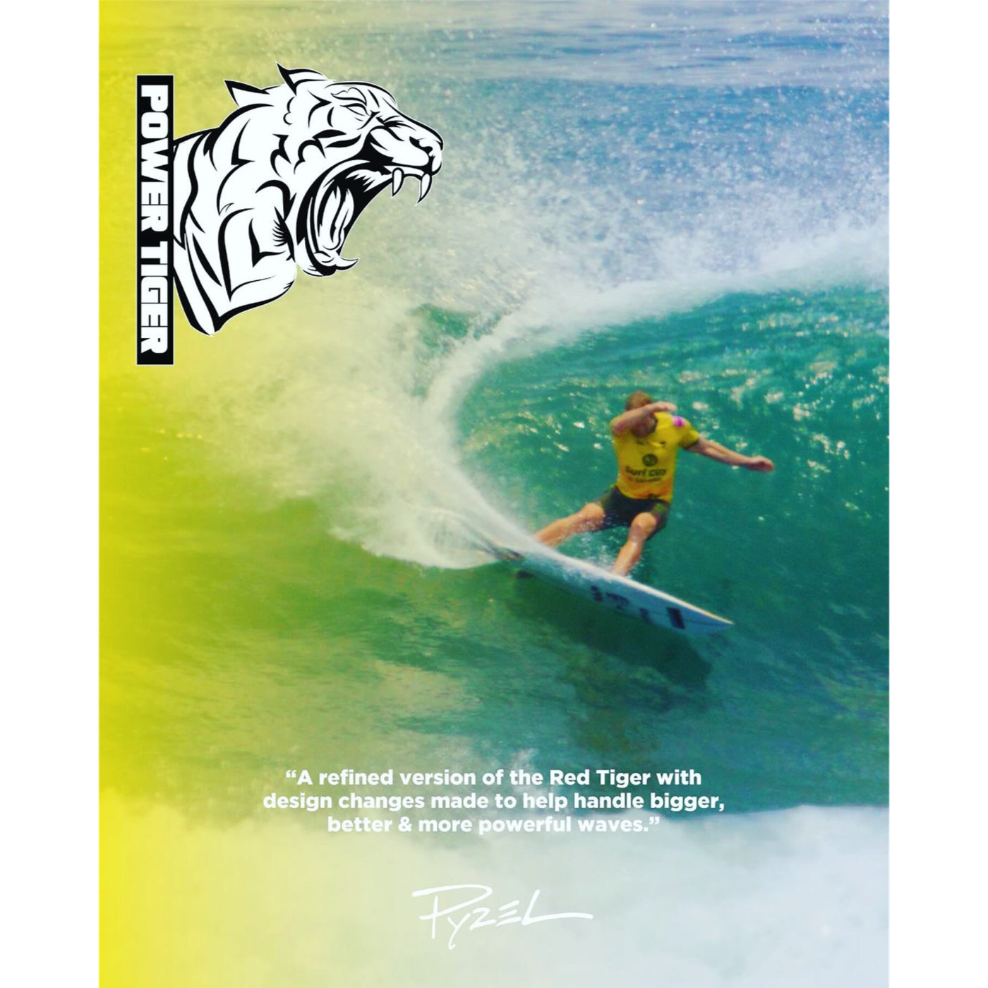 Pyzel - Red Tiger 6'0 XL - Futures 3 Fin