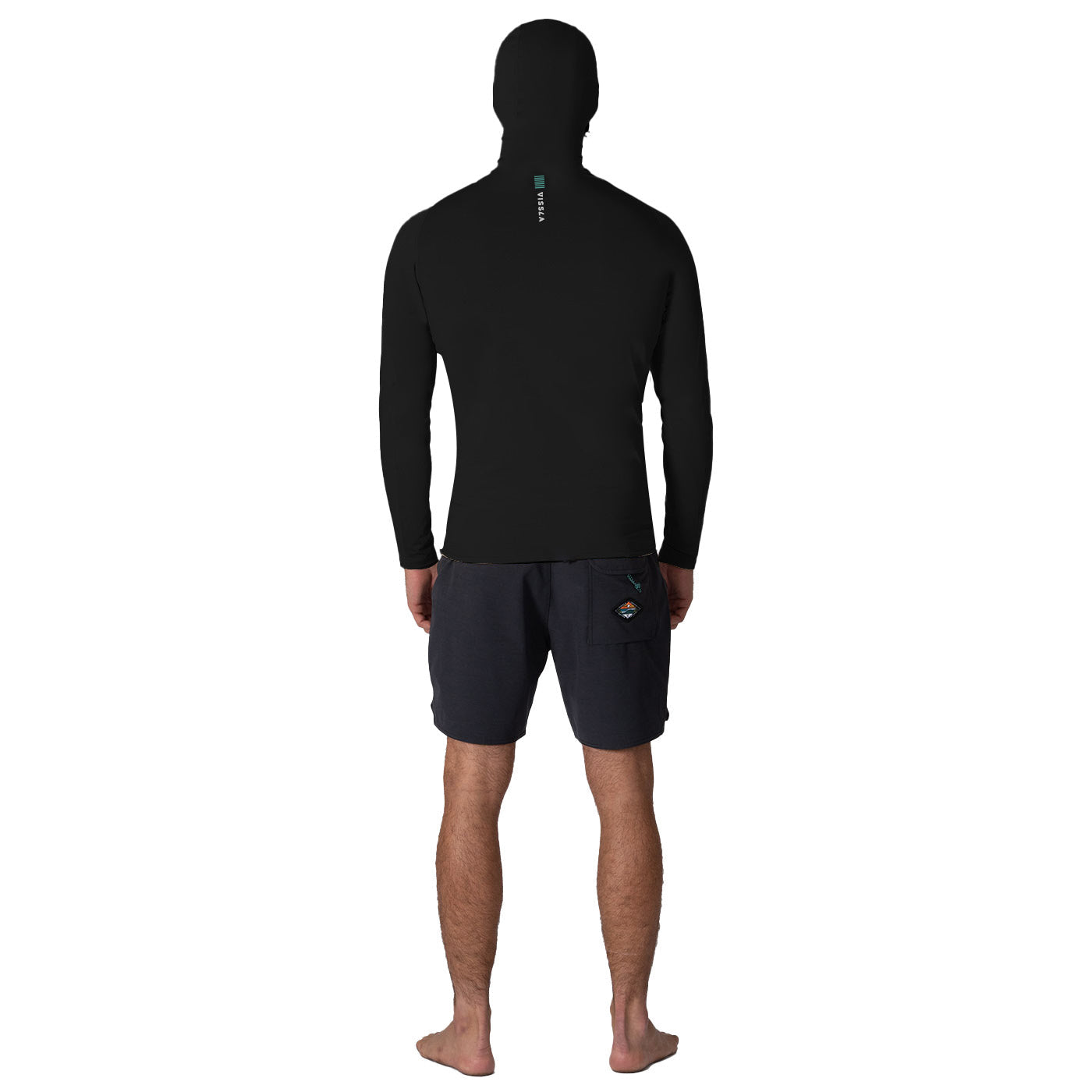 Rashie - Vissla WARM SEAS ECO HOODED - Long sleeve - LYCRA - Black