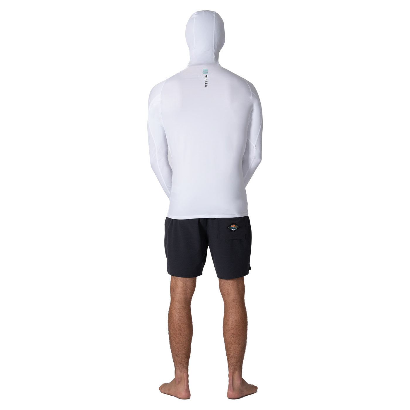 Rashie - Vissla WARM SEAS ECO HOODED - Long sleeve - LYCRA - White