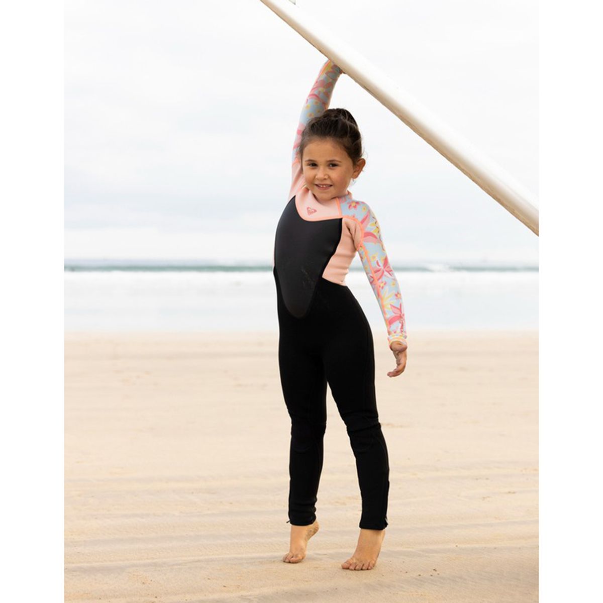 4/3 Girls Roxy Foil Prologue TNY Back Zip Wetsuit
