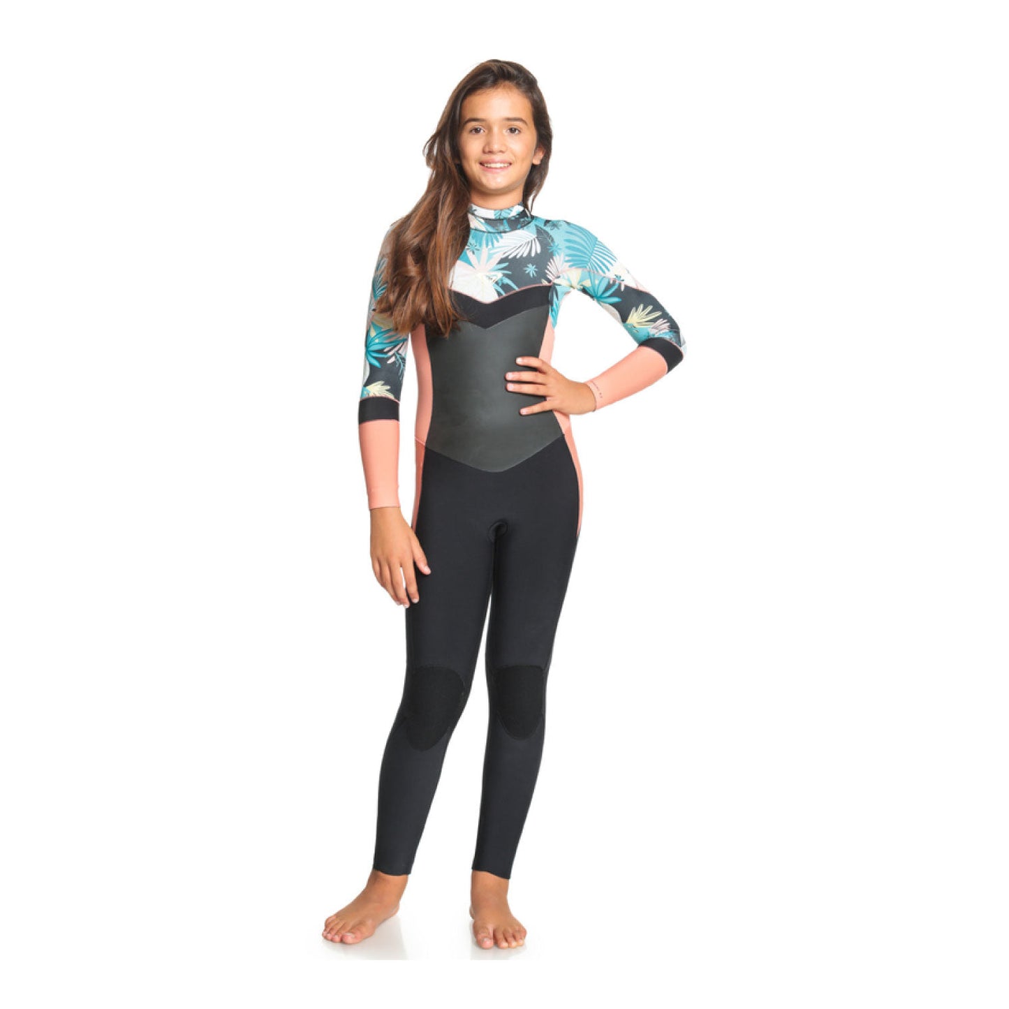 4/3 Girls Roxy Syncro GBS  Back Zip Wetsuit
