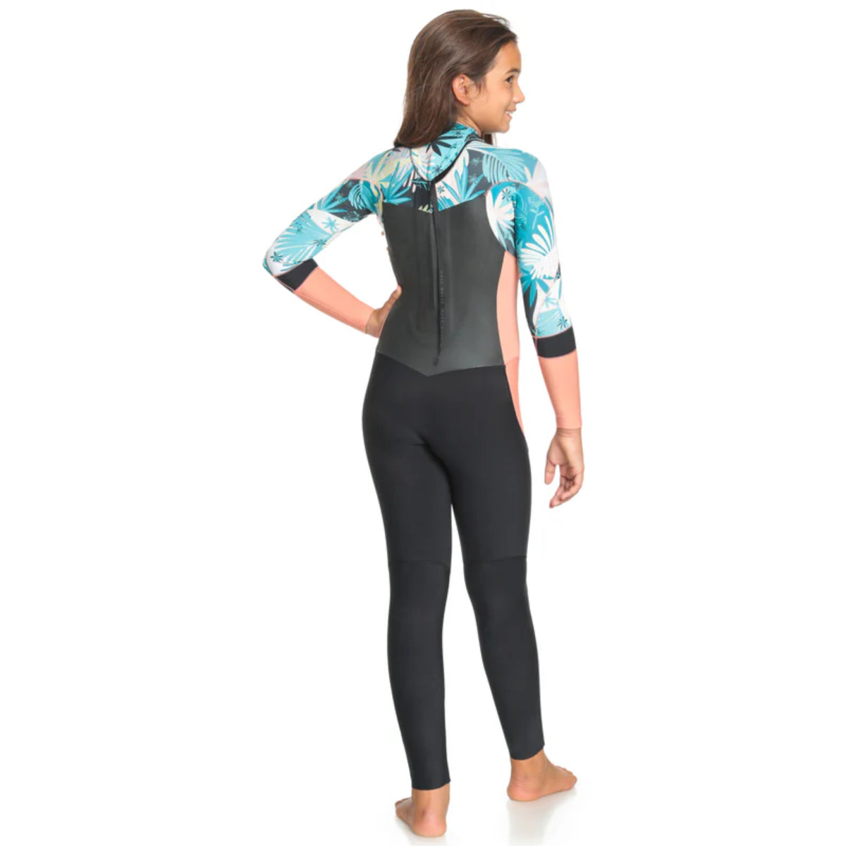 4/3 Girls Roxy Syncro GBS  Back Zip Wetsuit
