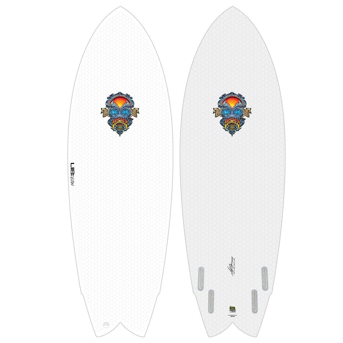 LOST MAYHEM RNF QUAD 5’9 AVISO Libtech - Lost RNF Retro Fish 5'9 (Compatible with FCSII fin