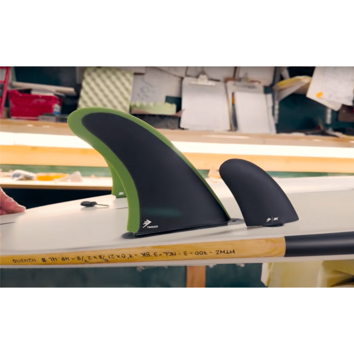 Endorfins TWIN - STU KENSON TWINZER FIN SET - Large (SCREWS INTO FUTURES FIN BOX)